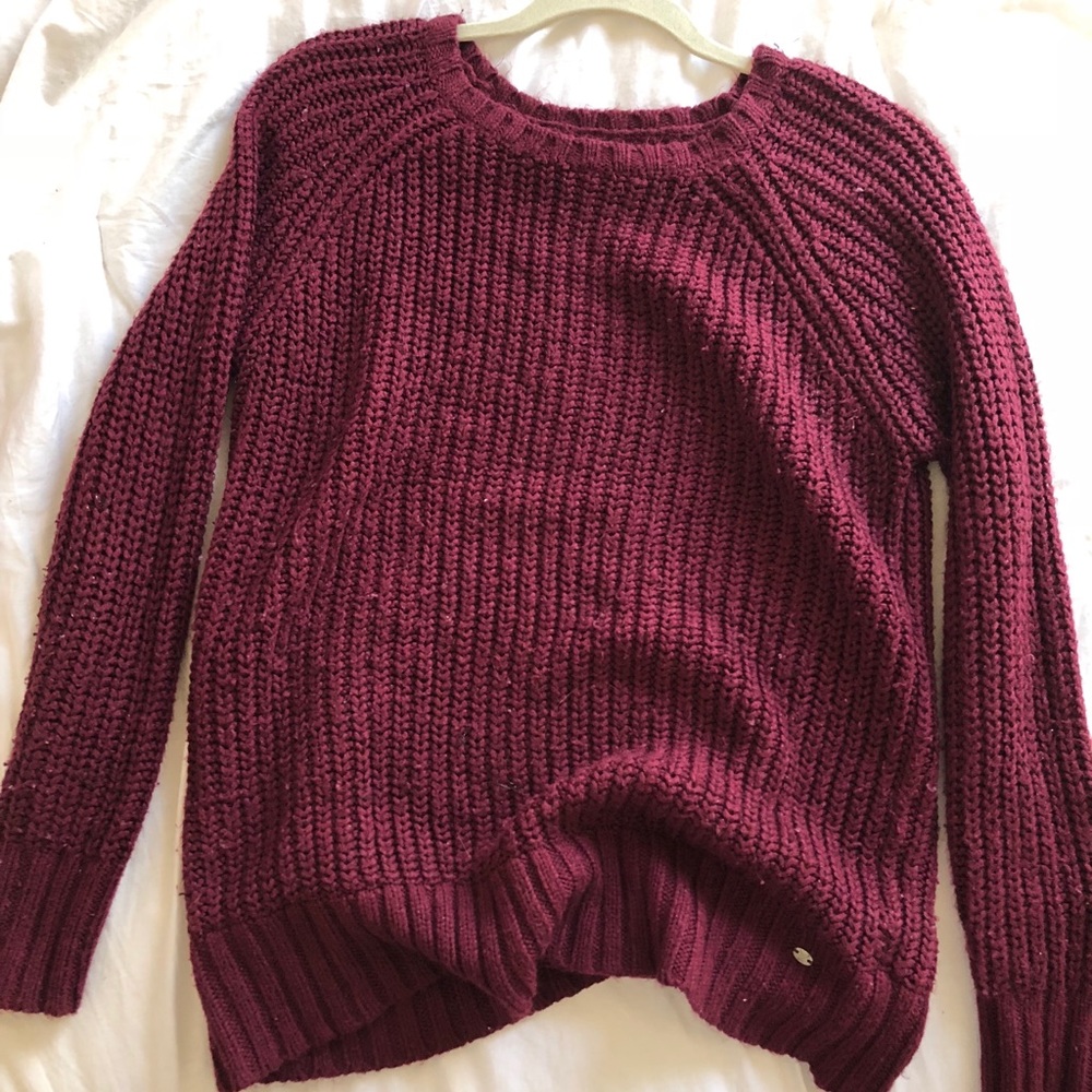 long knit sweater